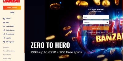 Banzai websted forhåndsvisning
