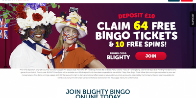 Anteprima del sito Blighty Bingo