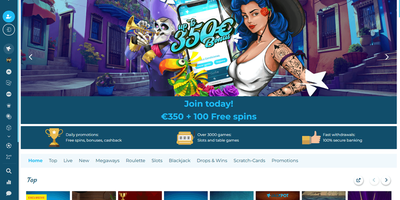 Prévia do site de Casino Estrella