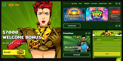 ComicPlay websted forhåndsvisning