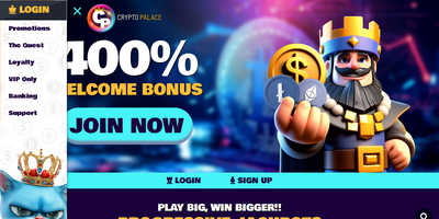 Crypto Palace websted forhåndsvisning