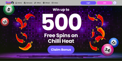 Fever Bingo predogled spletnega mesta