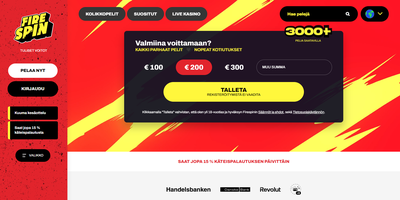 Firespin nettsted forhåndsvisning