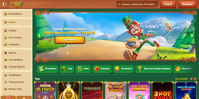 Green Luck websted forhåndsvisning