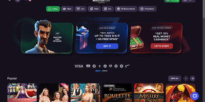 MasterPlay websted forhåndsvisning