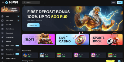 Mondcasino websted forhåndsvisning