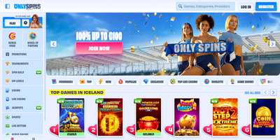 OnlySpins site preview