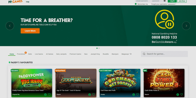 Seitenvorschau von Paddy Power