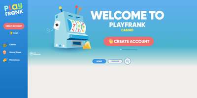 PlayFrank websted forhåndsvisning