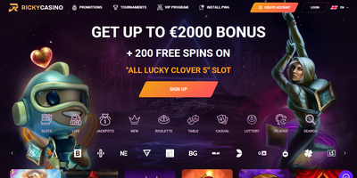 Anteprima del sito RickyCasino
