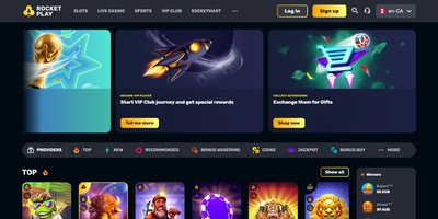 RocketPlay site preview