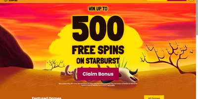 Simba Slots site preview