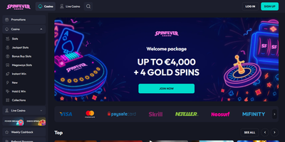 Anteprima del sito Spin Fever