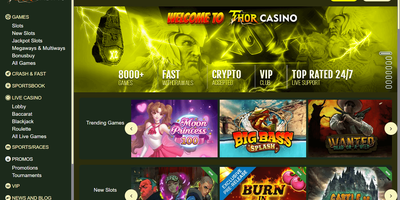 Thor websted forhåndsvisning