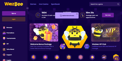 Aperçu du site Wazbee