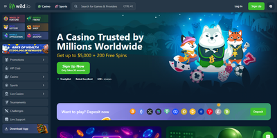 Wild.io websted forhåndsvisning